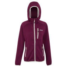 (12 UK, Beaujolais/Light Vanilla) Regatta Womens/Ladies Newhill II Marl Full Zip Hoodie