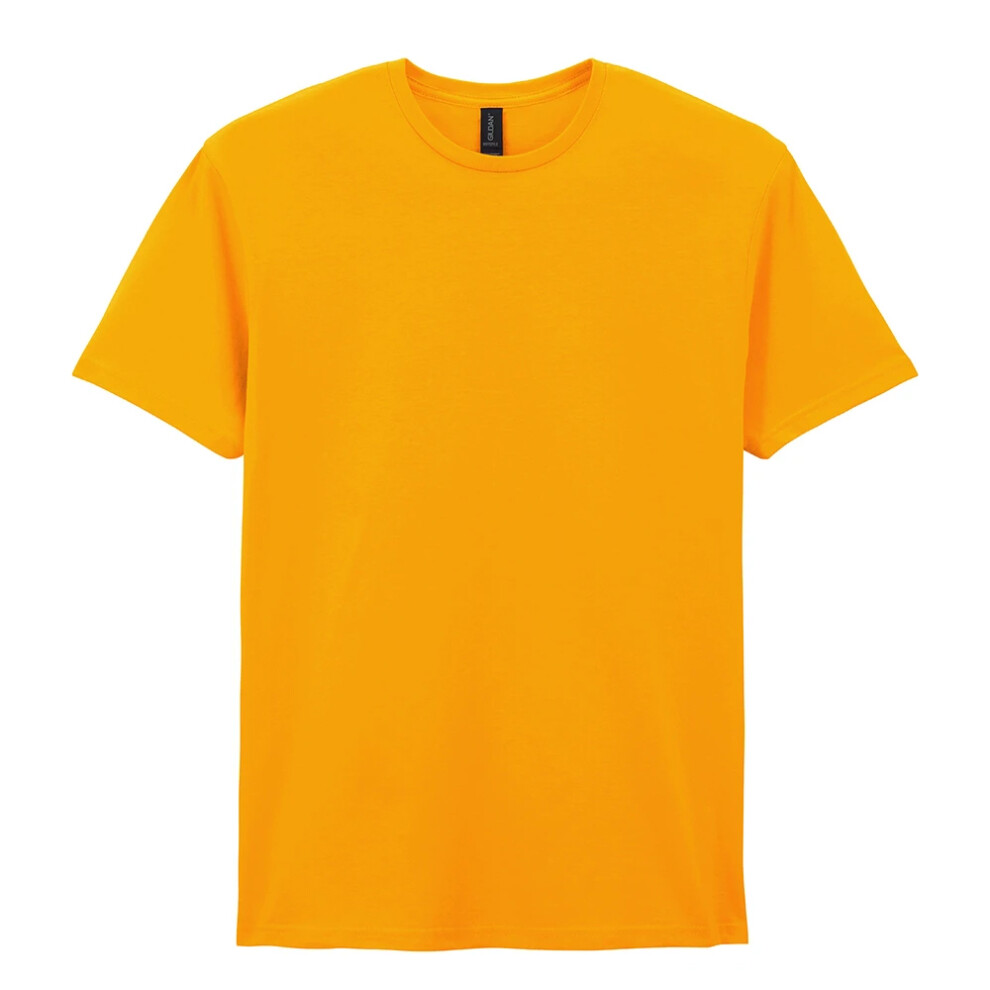 Gildan (Xl, Gold) Mens Soft Style Ringspun T Shirt
