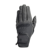 (XL, Black) Hy5 Unisex Adults Lightweight Leather Riding Gloves