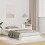 VidaXL vidaXL Bed Frame White 100 x 200 cm Solid Pine Wood 1
