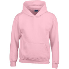 (L, Light Pink) Gildan Heavy Blend Childrens Unisex Hooded Sweatshirt Top / Hoodie