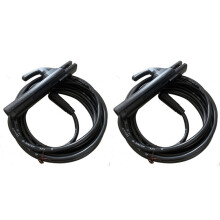 2X Accessoires de Soudage 5M pour Porte-Électrode de Soudage 200Amp Connecteur Manuel de Soudage à L'Arc MMA 10-25Mm et Câble de Plomb