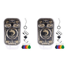 2X Chameleon V3.0 RFID Chip Reader+5XUID Keychain Card Emulator 125K 13.56M ID IC Tag Copyer NFC Read Writer