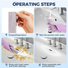21 Pack Pumice Stone for Toilet Bowl Cleaning, Powerfully Cleans Hard Water Rings,Suitable for Bathtubs,Pool,Sinks Grill