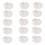 15 PeçAs Natural Sea Shell  Branco, Conchas de Vieira de 4-4,7 Polegadas para Artesanato DIY, Servir Comida, Assar e Mais 1