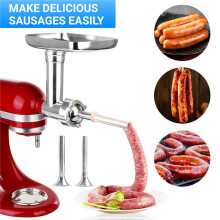 Metal Food Grinder Attachment for PHISINIC & for Stand Mixer,Meat Grinder Accessories, Sausage Stuffer Attachment