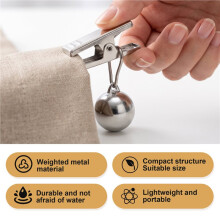 12 PCS Outdoor Curtain Weights, Flag Weights for Wind, Tablecloth Weights Heavy Duty Drapery Weights for Patio,Balcony