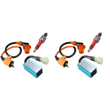 2X Course D’Allumage Bobine et Bougie et CDI Boite pour ATV de Moteurs 4 Temps GY6 50Cc-150Cc