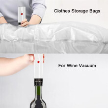 USB Vacuum Sealer for Clothes and Food, Compact Storage Pump, Sous Vide Packaging Packer, Closet Organizer