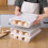 Egg Box Transparent Egg Dispenser Refrigerator Crisper Egg Basket Storage Container Kitchen Storage Box 6