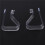 4 Pcs Home Party Clear Plastic 20mm-35mm Desk Table Cloth Clips 2