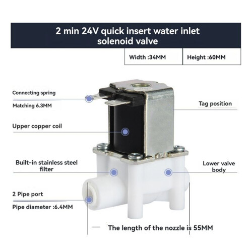 Magnetic Water Control Valve Pneumatic Pressure Controller  Diverter(24v) 2