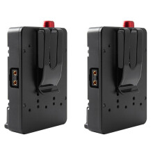 2X Adaptateur de Plaque D'Alimentation de Batterie V-Lock Mount avec D-Tap pour Portable Pocket Tiny Compact V-Mount Battery