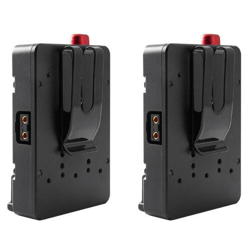 2X V-Lock-Mount-Batterie-Netzteilplattenadapter mit D-Tap für Tragbare Pocket Tiny Compact  V-Mount-Batterie