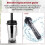 Tamper Tool Blender Replacement Parts Compatible Classic Tamper Plunger for  64-Ounce Accessories Accelerator 5