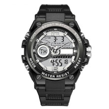 OHPA Steel Star Herrenuhr, multifunktionale Sportuhr für Schüler der Mittelstufe mit Nachtlicht und Dual-Display