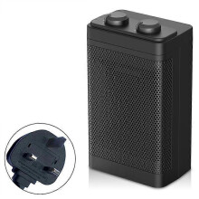Calefactor eléctrico de escritorio, mini calefactor cerámico PTC para habitaciones, calefactor doméstico de calentamiento rápido y sile