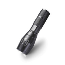 Lampe frontale LED en alliage d'aluminium rechargeable et étanche pour l'extérieur