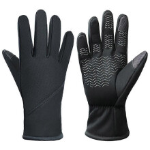Gants de sport pour femmes, doublés en velours imitation vison pour plus de chaleur, imperméables et compatibles avec les écrans tactil