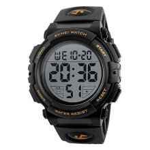 OHPA 1258 Herrenuhr, wasserdicht, elektronisch, mit großem Zifferblatt, sportlich und modisch, multifunktional, ideal für Outdoor-Aktiv