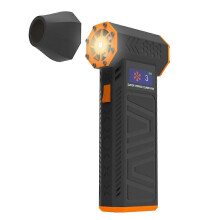Ventilateur à poussière électrique violent OHP X3M Noir Orange, Mini ventilateur à jet sans fil portatif