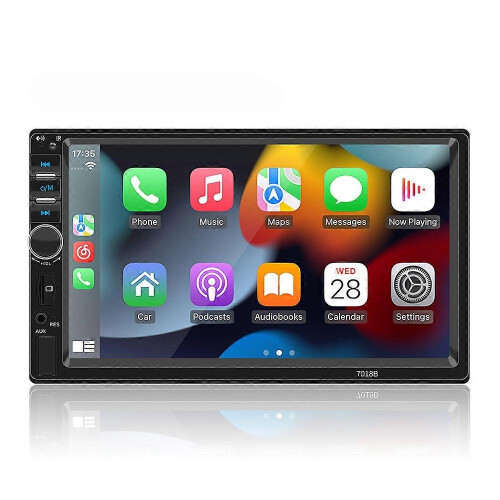 Autoradio con Android Auto e lettore multimediale MP5 da 7" (60Wx4), compatibile con Google Play,