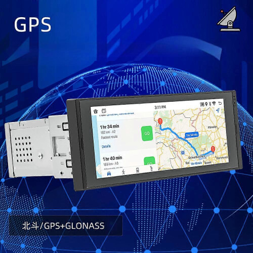 CarPlay, Android Auto, autoradio, Android 12, 6,8 inch MP5-multimediaspeler, Mirrorlink, 60W 1
