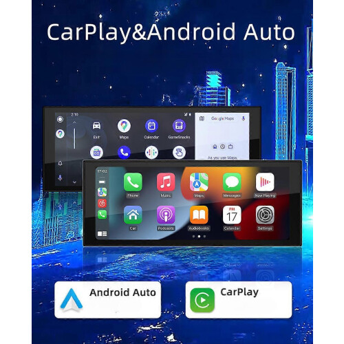 CarPlay, Android Auto, autoradio, Android 12, 6,8 inch MP5-multimediaspeler, Mirrorlink, 60W 2