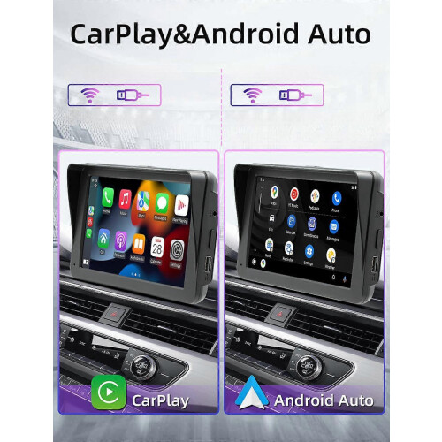 carplay ANDROID AUTO Car Stereo Audio 7" MP5 Multimedia Player Mirrorlink TF/USB/AUX/FM/BT 1