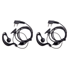 2X Casque de Talkie-Walkie 2 Broches K-Plug Filaire Écouteur Radio Amateur Bidirectionnel pour BF-888S UV5R Talkie-Walkie 992 Earwear