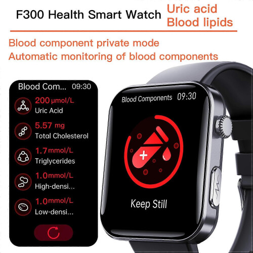 F300 Smartwatch mit Alarmfunktion, Herzfrequenz- und Blutdruckmessung 1