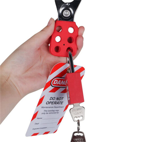 128X Locking Tag Kit Hasps, Clamps and Universal Multi-Pole Circuit Breaker Locks, Security Padlocks, Plug Locks 2