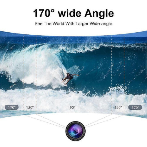 Caméra d'action C8S 4K WIFI, double écran couleur, étanche, stabilisation électronique de l'image (EIS), caméra sport avec télécommande 2
