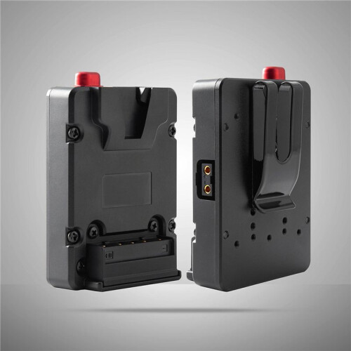 2X V-Lock-Mount-Batterie-Netzteilplattenadapter mit D-Tap für Tragbare Pocket Tiny Compact  V-Mount-Batterie 2