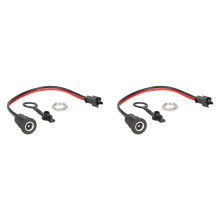2X Connecteur de Montage sur Panneau de Prise de Courant CC 50 V CC 5,5 X 2,1 mm avec Boucle à Écrou en Métal