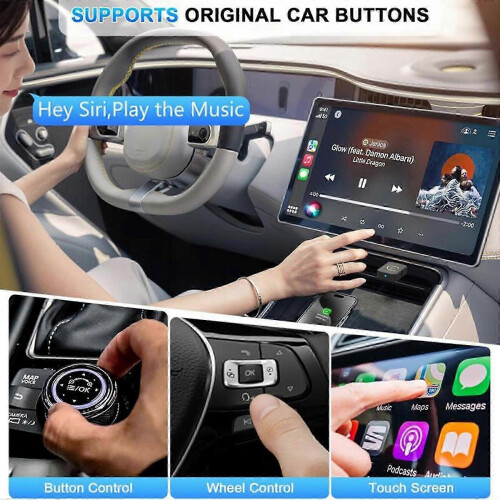 OHP Q1M Box da cablato a wireless per Android Auto, box di interconnessione per auto Android Auto, adattatore Carplay 2