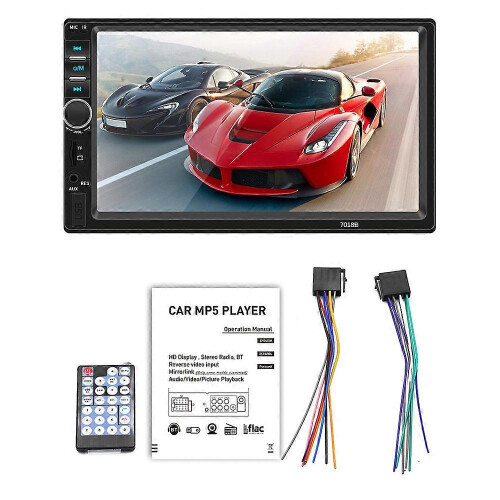 Autoradio con Android Auto e lettore multimediale MP5 da 7" (60Wx4), compatibile con Google Play, 1