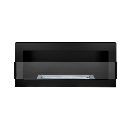 90cm Black Bioethanol Wall Fireplace 2