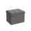 Foldable Storage Ottoman - Fabric - Light Grey - Space-Saving Design 1