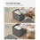Foldable Storage Ottoman - Fabric - Light Grey - Space-Saving Design 4
