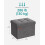 Foldable Storage Ottoman - Fabric - Light Grey - Space-Saving Design 5