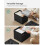 Foldable Storage Ottoman - Fabric - Ink Black - Compact Foot Rest with Storage 4
