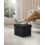 Foldable Storage Ottoman - Fabric - Ink Black - Compact Foot Rest with Storage 2