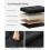 Foldable Storage Ottoman - Fabric - Ink Black - Compact Foot Rest with Storage 3