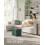 Small Foldable Storage Ottoman - Fabric - Retro Green - Versatile Foot Rest with Storage 2
