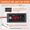 4-Wire PWM Fan Temperature Controller 12V 3A Fan Speed Controller with Temperature Probe Digital Display Module 4