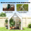 Outsunny Outsunny Large Plant House with Roll-up Door White 8