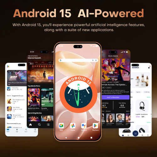 (Silver) I17 Pro Max 6.6-inch Smart Island 3+16GB Android Phone 2