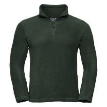 (M, Bottle Green) Russell Mens 1/4 Zip Outdoor Fleece Top