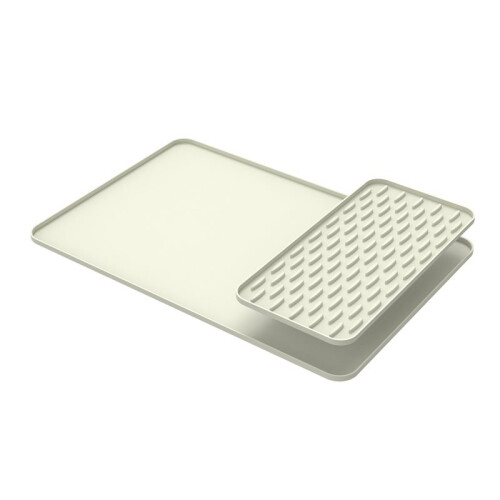 Sliding Tray Mat for Bottle Washer, Silicone Countertop Protector with Drip Drying Pad